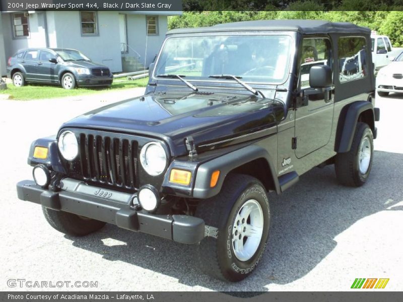 Black / Dark Slate Gray 2004 Jeep Wrangler Sport 4x4