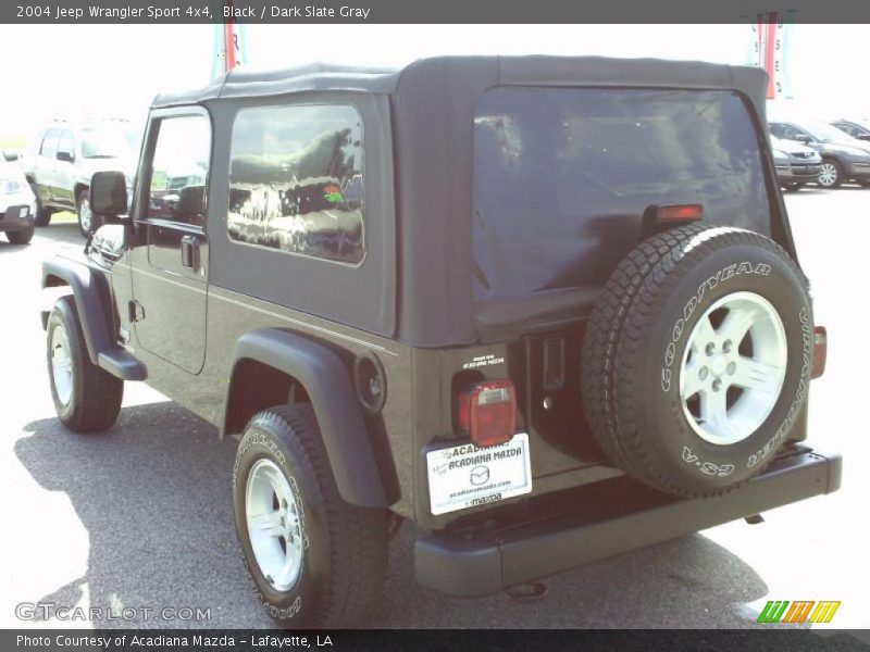 Black / Dark Slate Gray 2004 Jeep Wrangler Sport 4x4