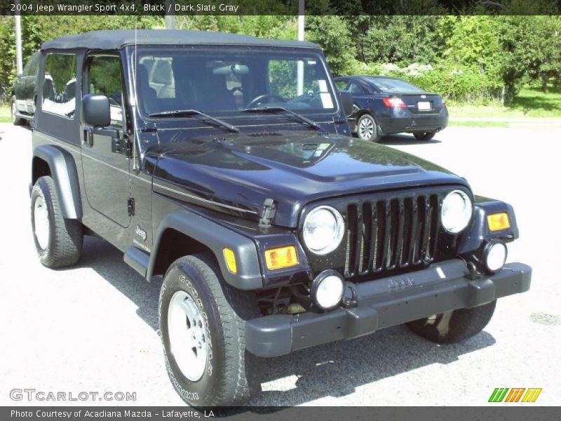 Black / Dark Slate Gray 2004 Jeep Wrangler Sport 4x4