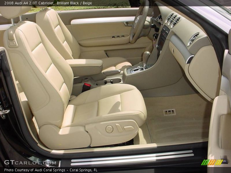 Brilliant Black / Beige 2008 Audi A4 2.0T Cabriolet