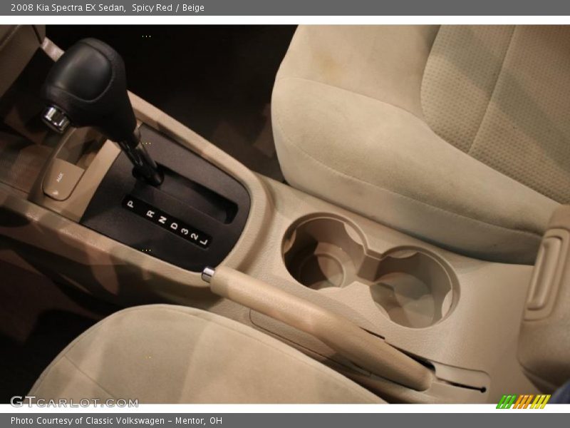 Spicy Red / Beige 2008 Kia Spectra EX Sedan