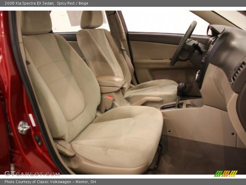 Spicy Red / Beige 2008 Kia Spectra EX Sedan