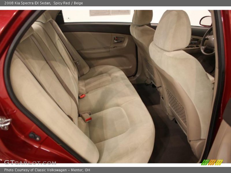 Spicy Red / Beige 2008 Kia Spectra EX Sedan