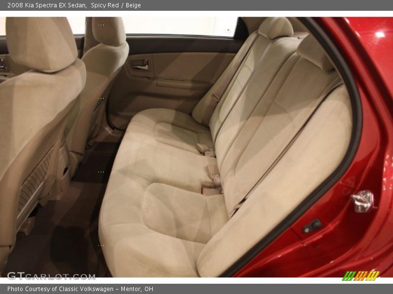 Spicy Red / Beige 2008 Kia Spectra EX Sedan