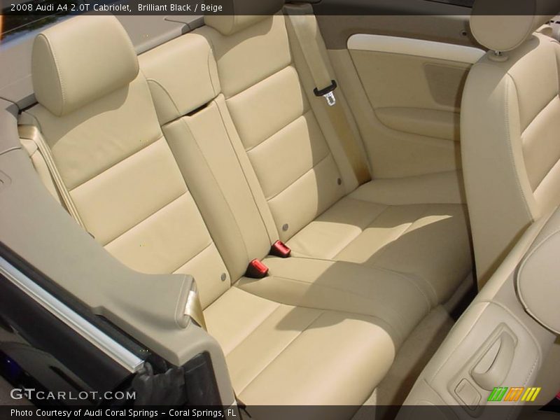 Brilliant Black / Beige 2008 Audi A4 2.0T Cabriolet