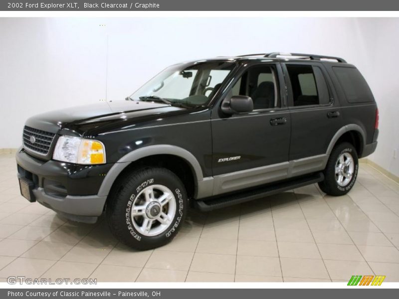Black Clearcoat / Graphite 2002 Ford Explorer XLT