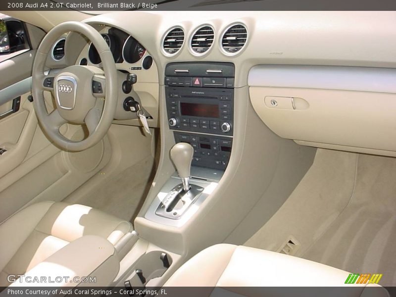 Brilliant Black / Beige 2008 Audi A4 2.0T Cabriolet