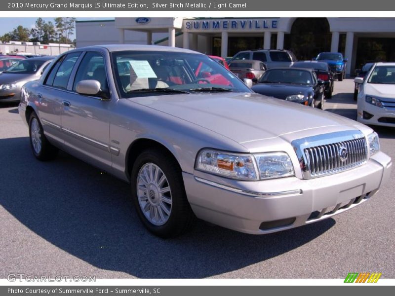 Silver Birch Metallic / Light Camel 2010 Mercury Grand Marquis LS Ultimate Edition