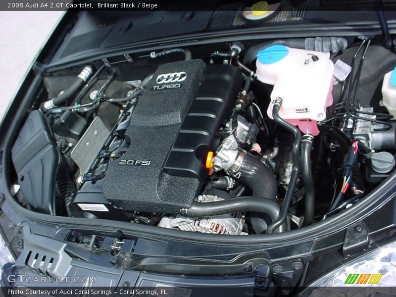 Brilliant Black / Beige 2008 Audi A4 2.0T Cabriolet
