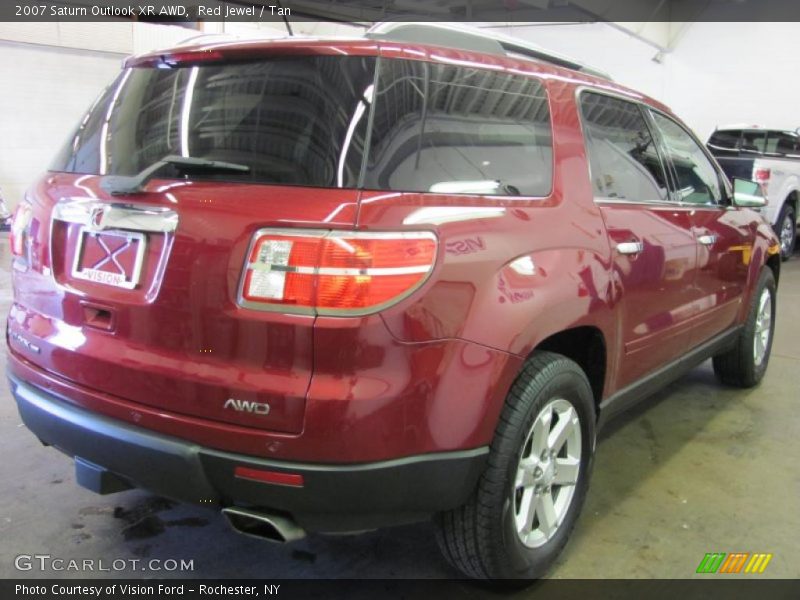 Red Jewel / Tan 2007 Saturn Outlook XR AWD