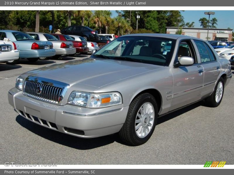 Silver Birch Metallic / Light Camel 2010 Mercury Grand Marquis LS Ultimate Edition