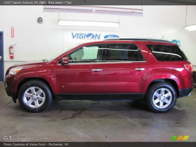 Red Jewel / Tan 2007 Saturn Outlook XR AWD