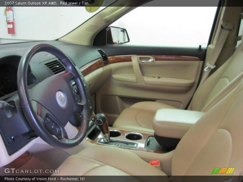 Red Jewel / Tan 2007 Saturn Outlook XR AWD