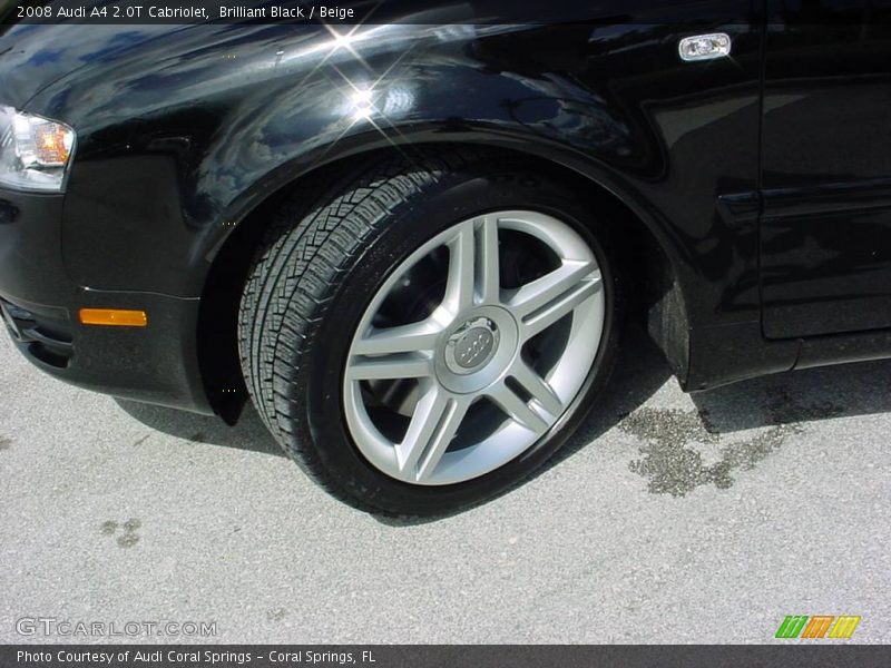 Brilliant Black / Beige 2008 Audi A4 2.0T Cabriolet