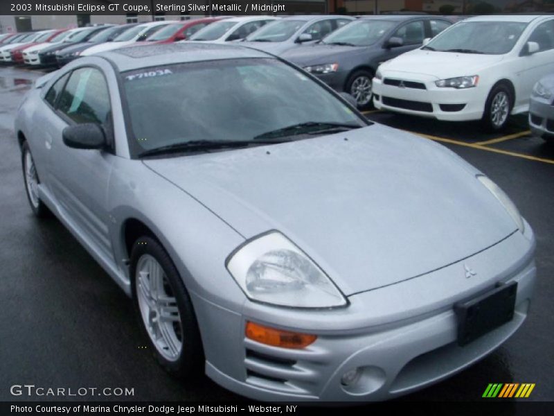 Sterling Silver Metallic / Midnight 2003 Mitsubishi Eclipse GT Coupe