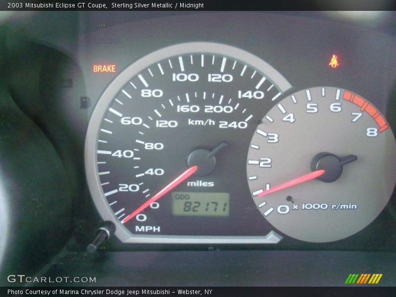 Sterling Silver Metallic / Midnight 2003 Mitsubishi Eclipse GT Coupe