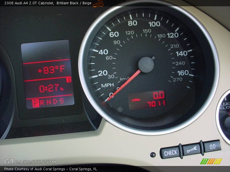 Brilliant Black / Beige 2008 Audi A4 2.0T Cabriolet