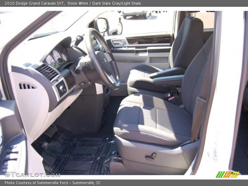 Stone White / Dark Slate Gray/Light Shale 2010 Dodge Grand Caravan SXT