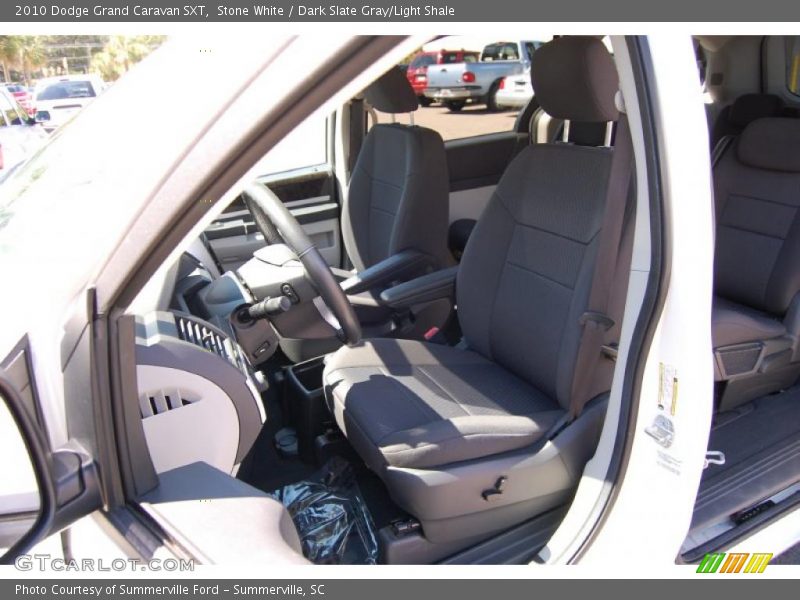 Stone White / Dark Slate Gray/Light Shale 2010 Dodge Grand Caravan SXT