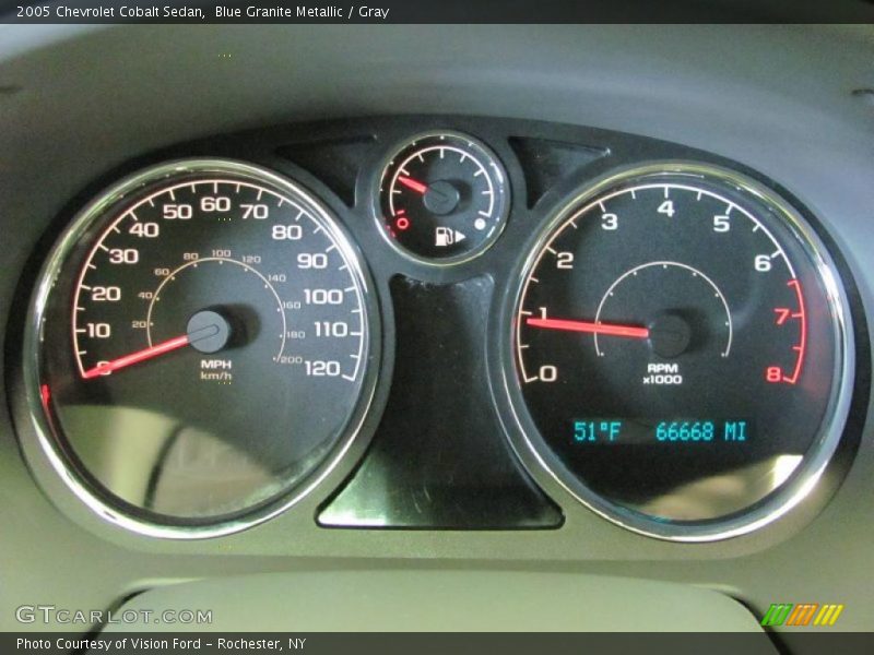 Blue Granite Metallic / Gray 2005 Chevrolet Cobalt Sedan