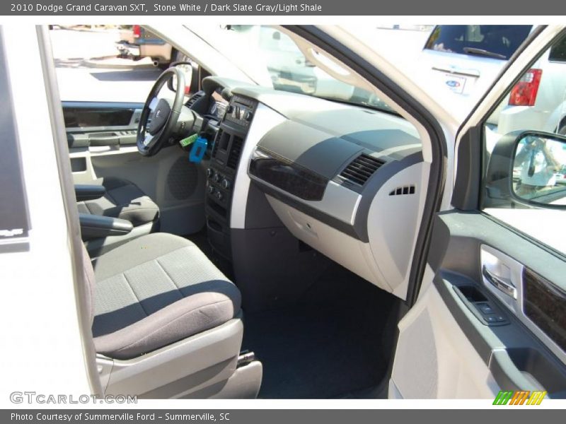 Stone White / Dark Slate Gray/Light Shale 2010 Dodge Grand Caravan SXT