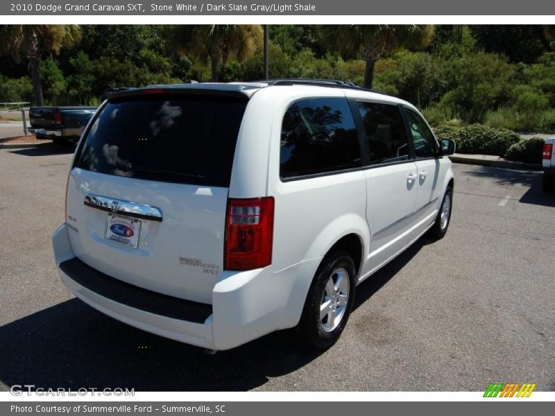 Stone White / Dark Slate Gray/Light Shale 2010 Dodge Grand Caravan SXT