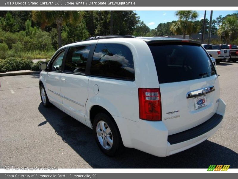 Stone White / Dark Slate Gray/Light Shale 2010 Dodge Grand Caravan SXT