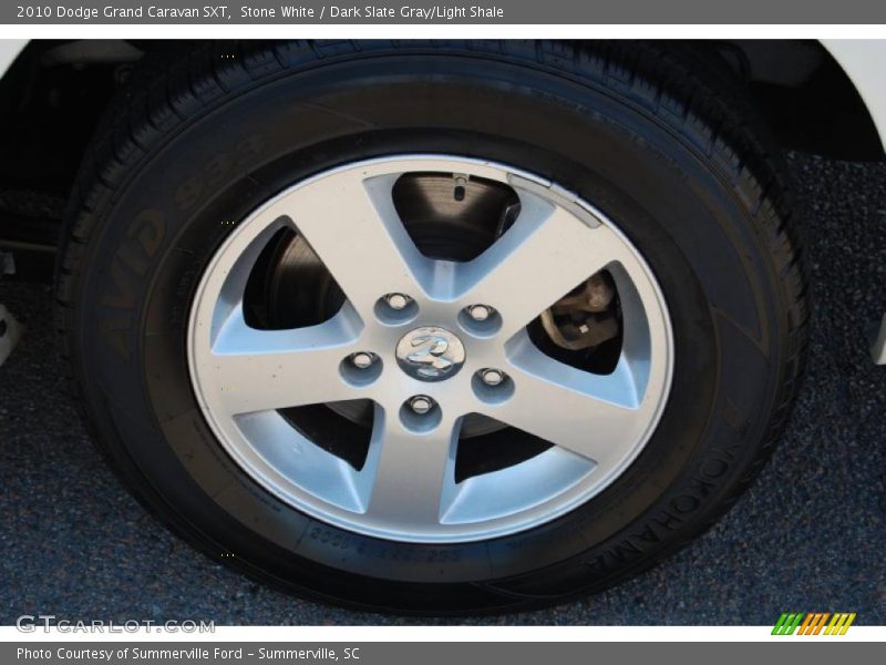 Stone White / Dark Slate Gray/Light Shale 2010 Dodge Grand Caravan SXT