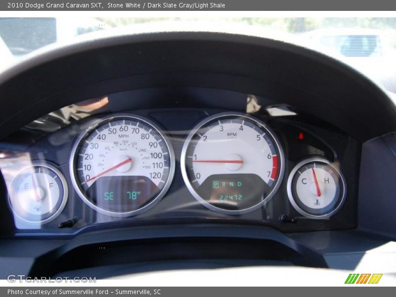 Stone White / Dark Slate Gray/Light Shale 2010 Dodge Grand Caravan SXT