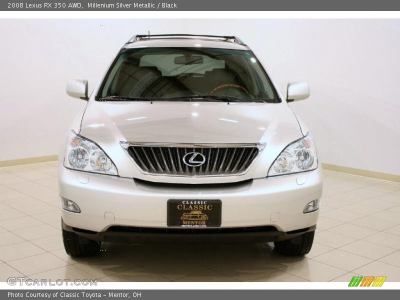 Millenium Silver Metallic / Black 2008 Lexus RX 350 AWD