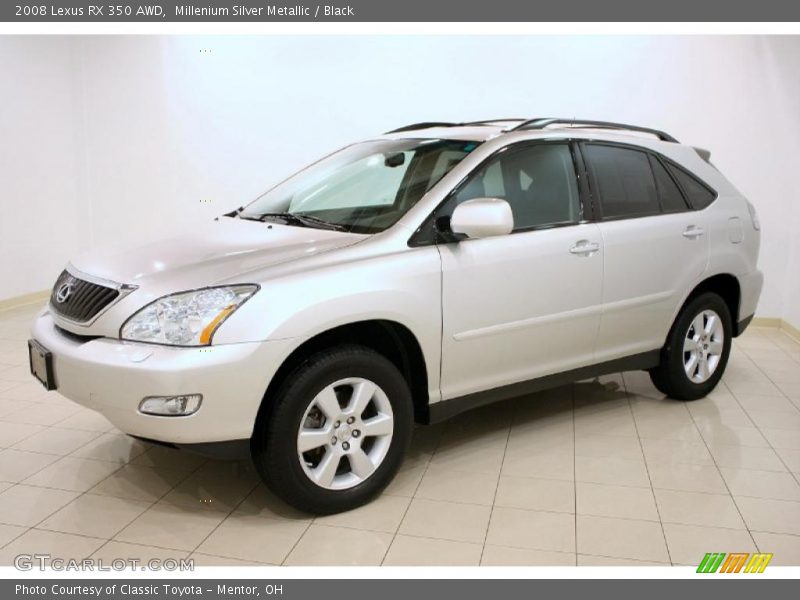 Millenium Silver Metallic / Black 2008 Lexus RX 350 AWD