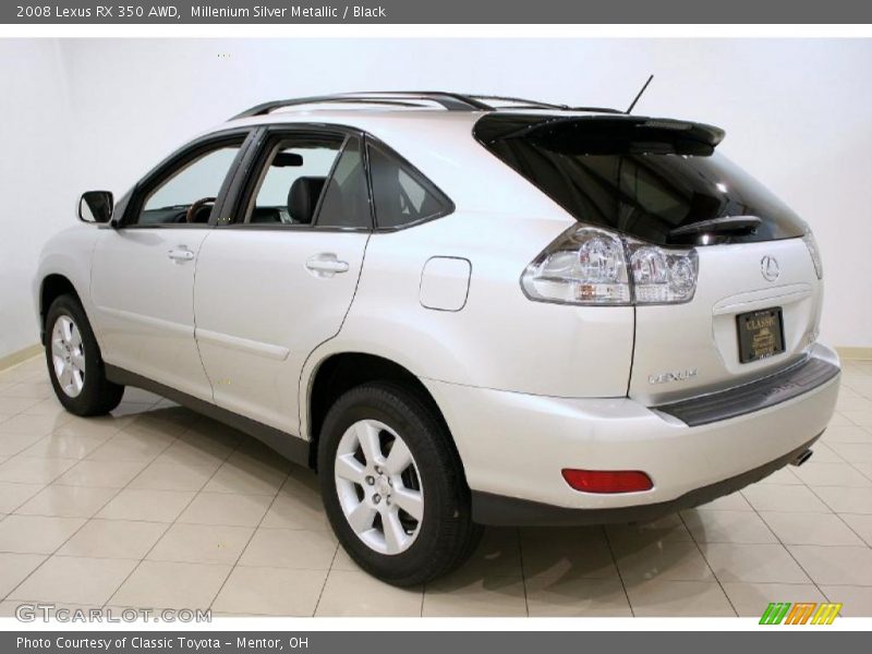 Millenium Silver Metallic / Black 2008 Lexus RX 350 AWD