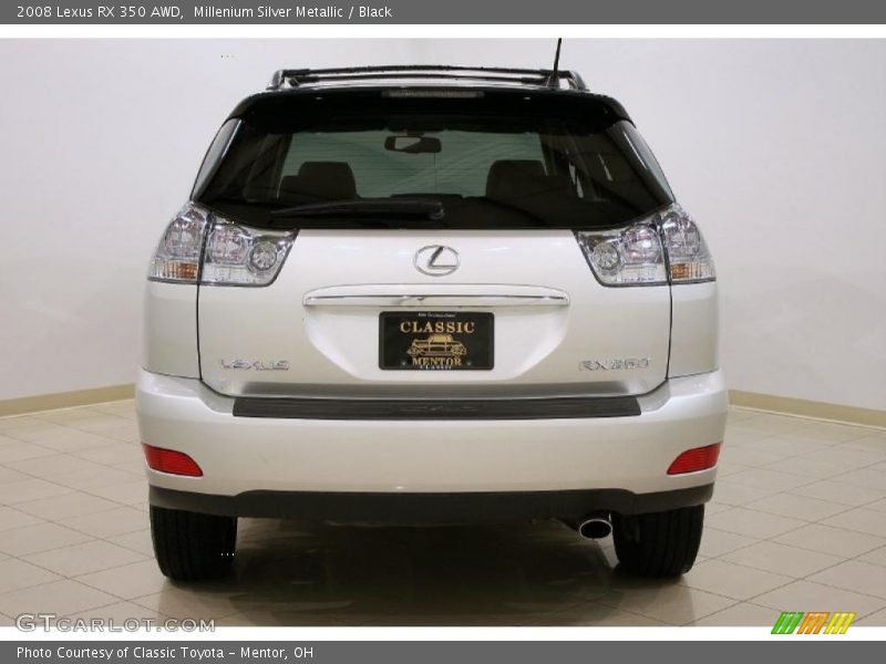 Millenium Silver Metallic / Black 2008 Lexus RX 350 AWD
