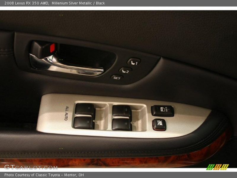 Millenium Silver Metallic / Black 2008 Lexus RX 350 AWD