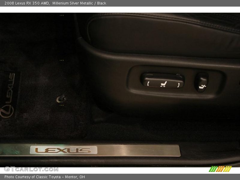 Millenium Silver Metallic / Black 2008 Lexus RX 350 AWD