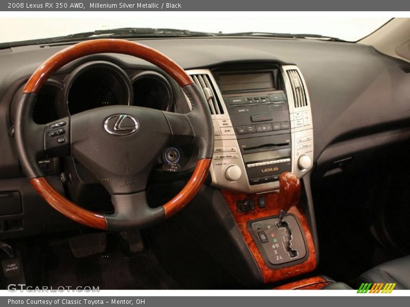 Millenium Silver Metallic / Black 2008 Lexus RX 350 AWD