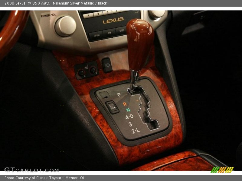 Millenium Silver Metallic / Black 2008 Lexus RX 350 AWD