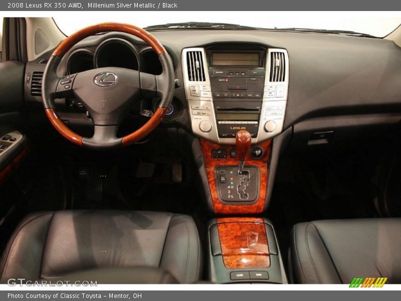 Millenium Silver Metallic / Black 2008 Lexus RX 350 AWD