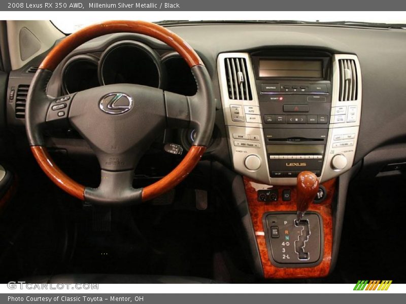 Millenium Silver Metallic / Black 2008 Lexus RX 350 AWD