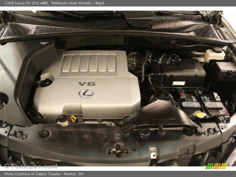 Millenium Silver Metallic / Black 2008 Lexus RX 350 AWD