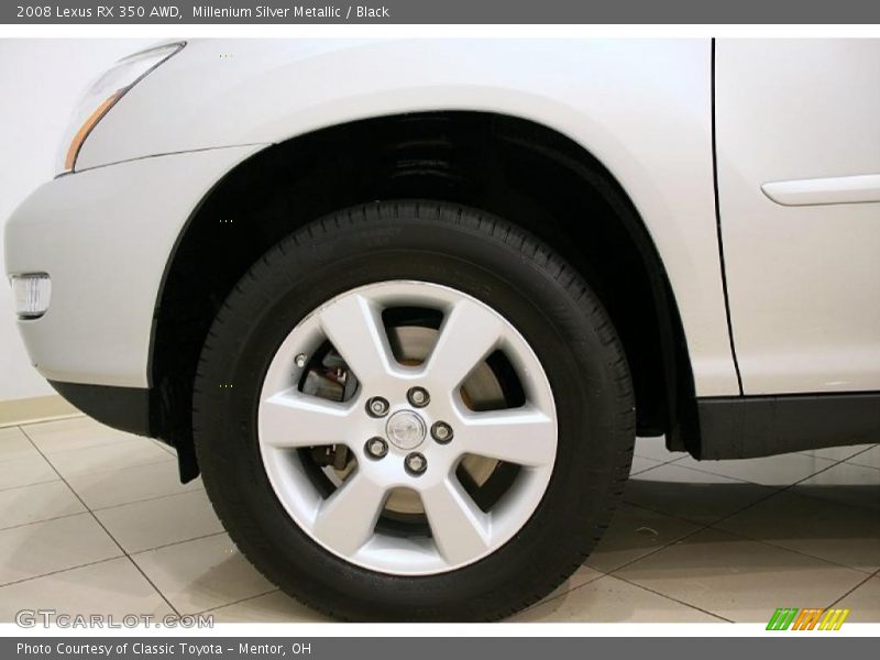 Millenium Silver Metallic / Black 2008 Lexus RX 350 AWD