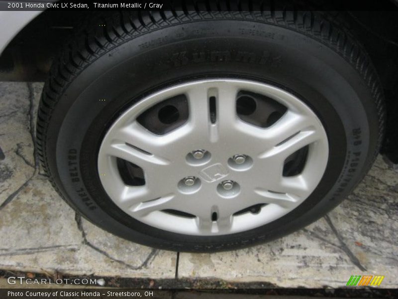 Titanium Metallic / Gray 2001 Honda Civic LX Sedan