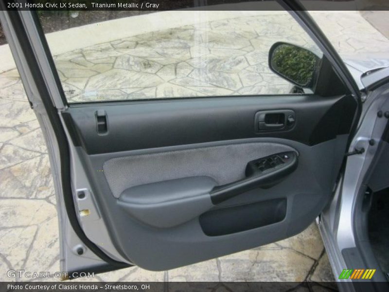 Titanium Metallic / Gray 2001 Honda Civic LX Sedan