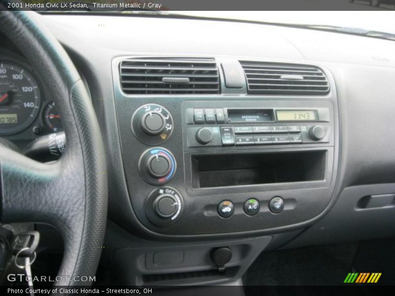 Titanium Metallic / Gray 2001 Honda Civic LX Sedan