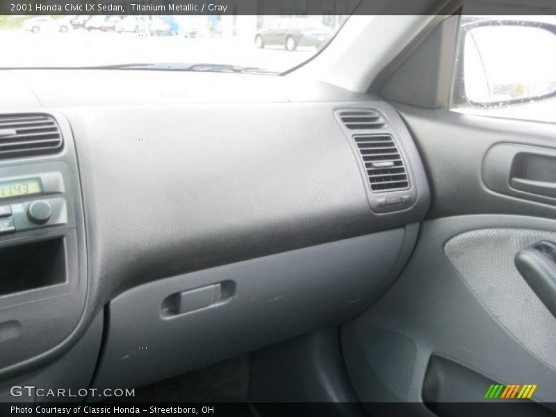 Titanium Metallic / Gray 2001 Honda Civic LX Sedan