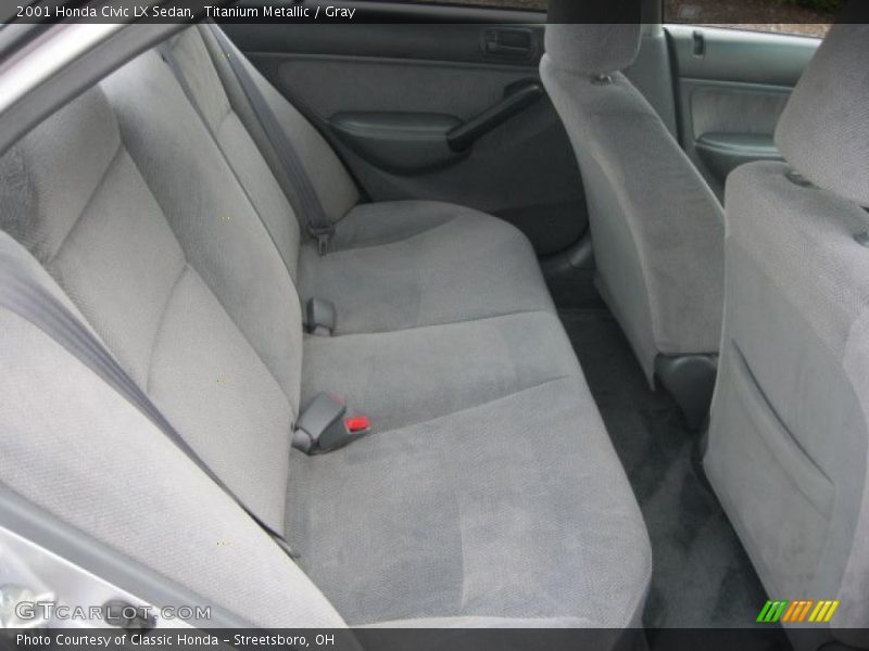 Titanium Metallic / Gray 2001 Honda Civic LX Sedan