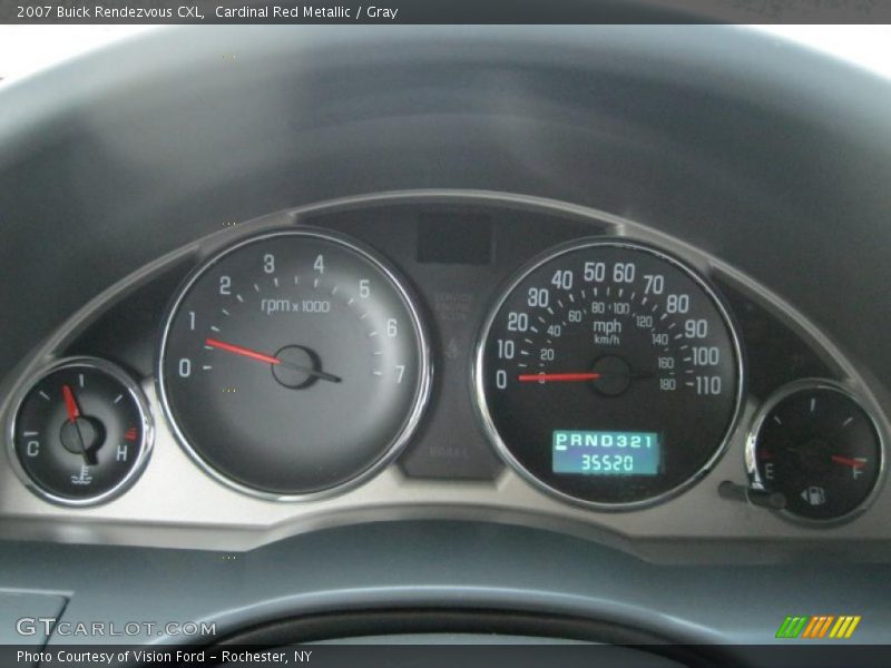 Cardinal Red Metallic / Gray 2007 Buick Rendezvous CXL