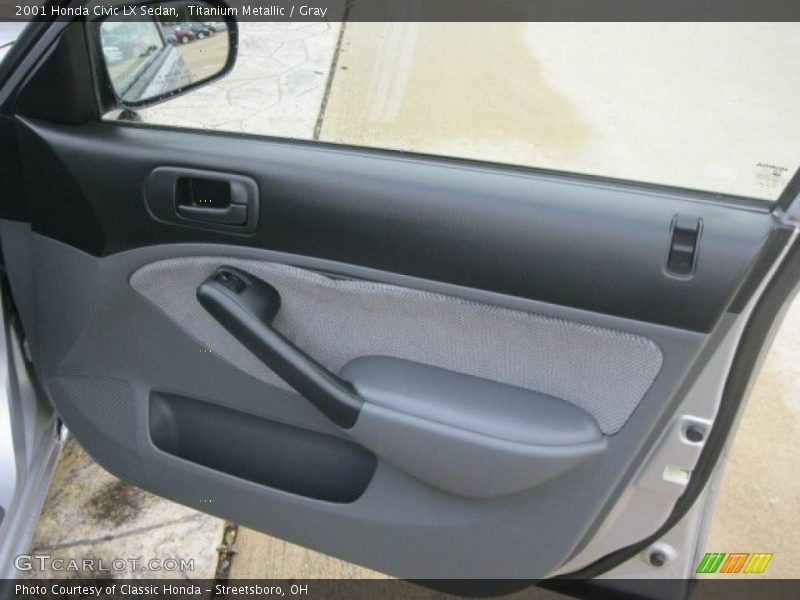 Titanium Metallic / Gray 2001 Honda Civic LX Sedan