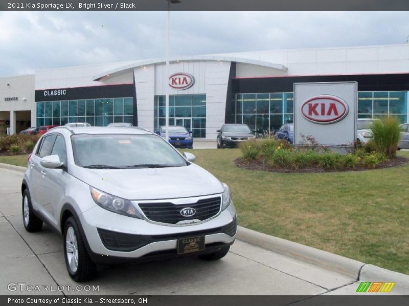 Bright Silver / Black 2011 Kia Sportage LX