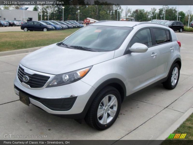 Bright Silver / Black 2011 Kia Sportage LX